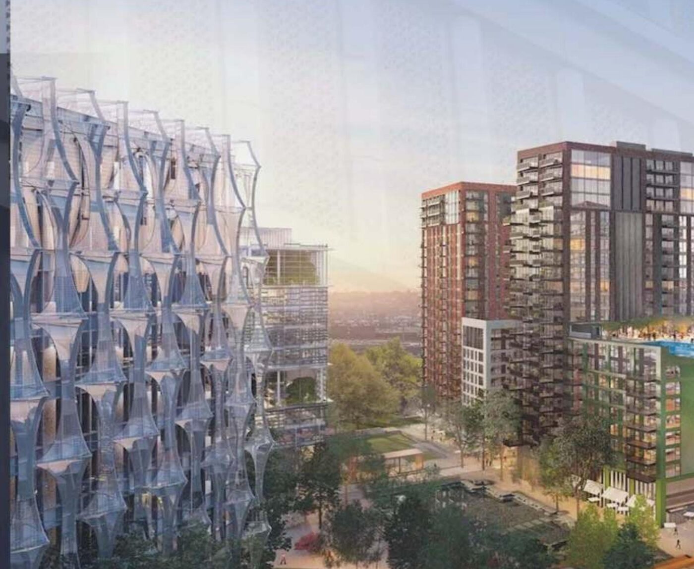 Embassy Gardens façade