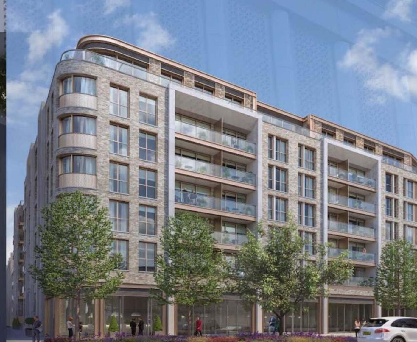 King's Road Park façade — Curtain walling
